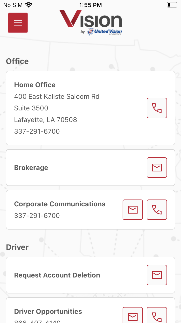 Vision By UVL Mobile App - United Vision - United Vision Logistics